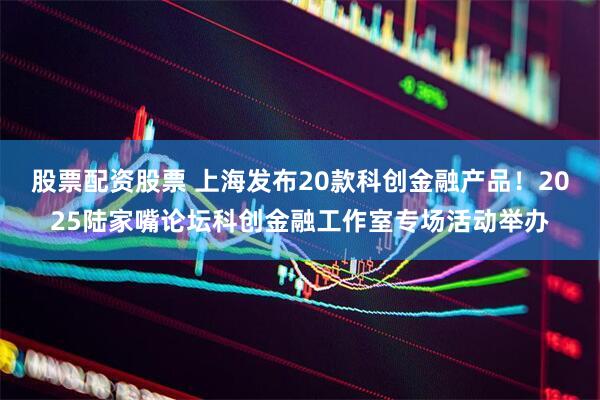 股票配资股票 上海发布20款科创金融产品！2025陆家嘴论坛科创金融工作室专场活动举办